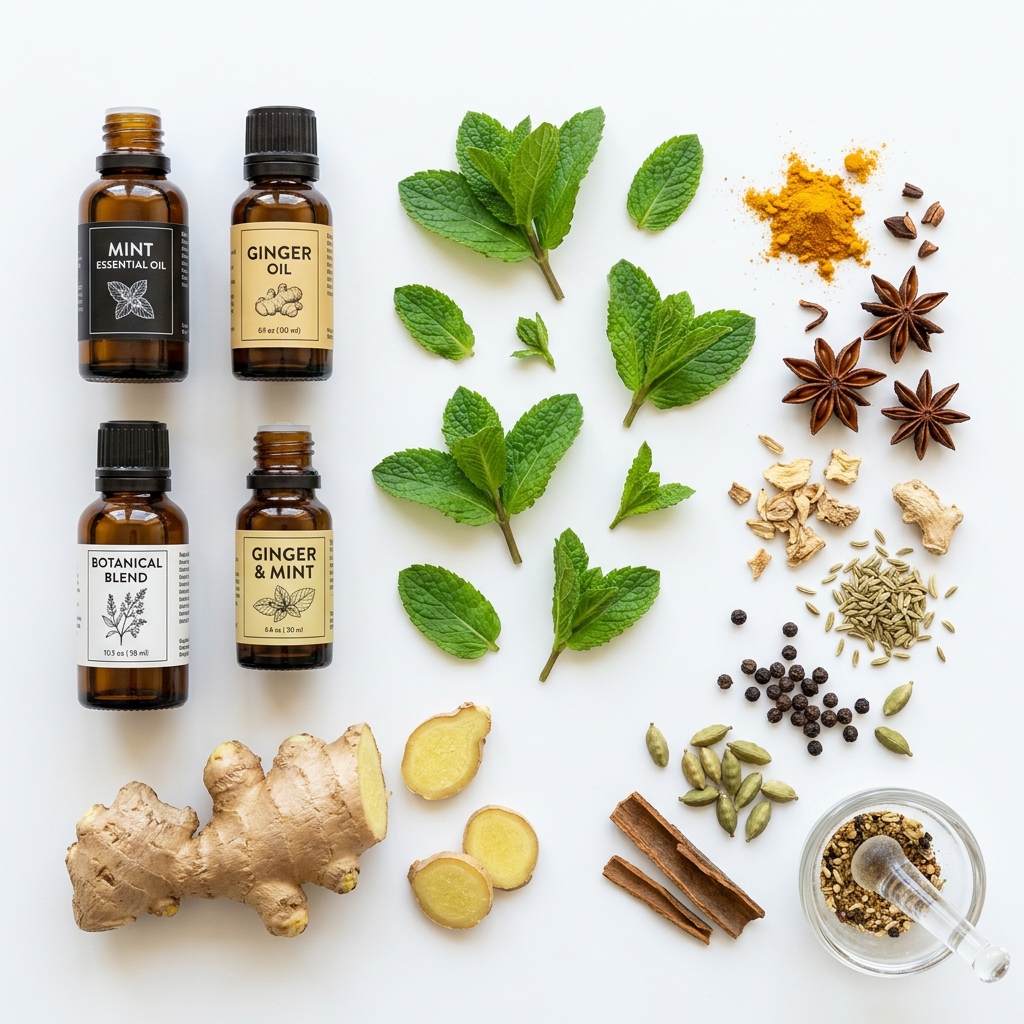 Botanical flatlay